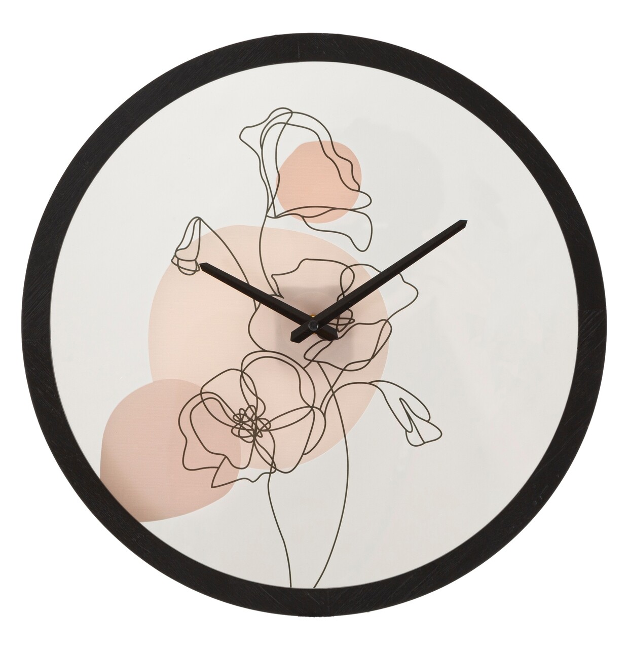 Ceas de perete, Mauro Ferretti, Flower - B, Ø 40 x 3.5 cm, fier/sticla, multicolor - imagine 7